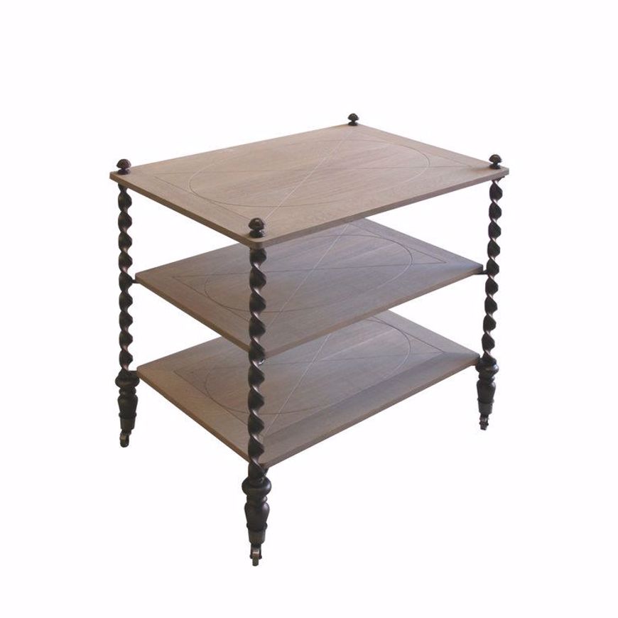 Picture of AUGER END TABLE WITH SHELVES