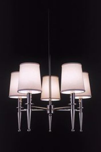 Picture of POLISHED NICKEL FIVE ARM CHANDELIER
