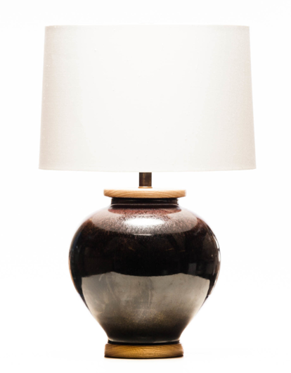 Picture of LAWRENCE & SCOTT LUCA PORCELAIN TABLE LAMP IN FLASH GLAZE