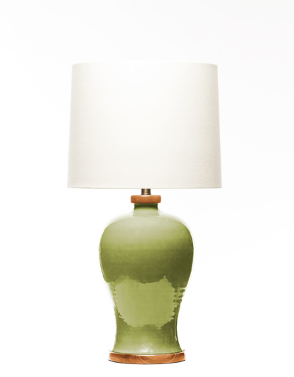 Picture of LAWRENCE & SCOTT DASHIELL TABLE LAMP IN CELADON (SAPELE)