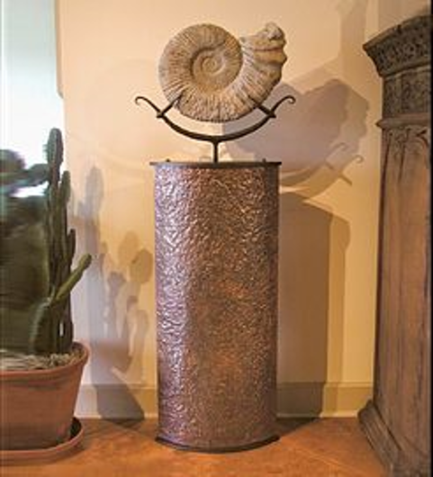 Picture of AMMONITE ON WEATHERED COPPER