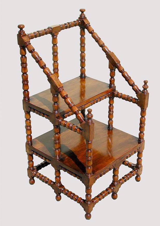Picture of GEORGIAN STYLE WALNUT TWO-TIER STAND