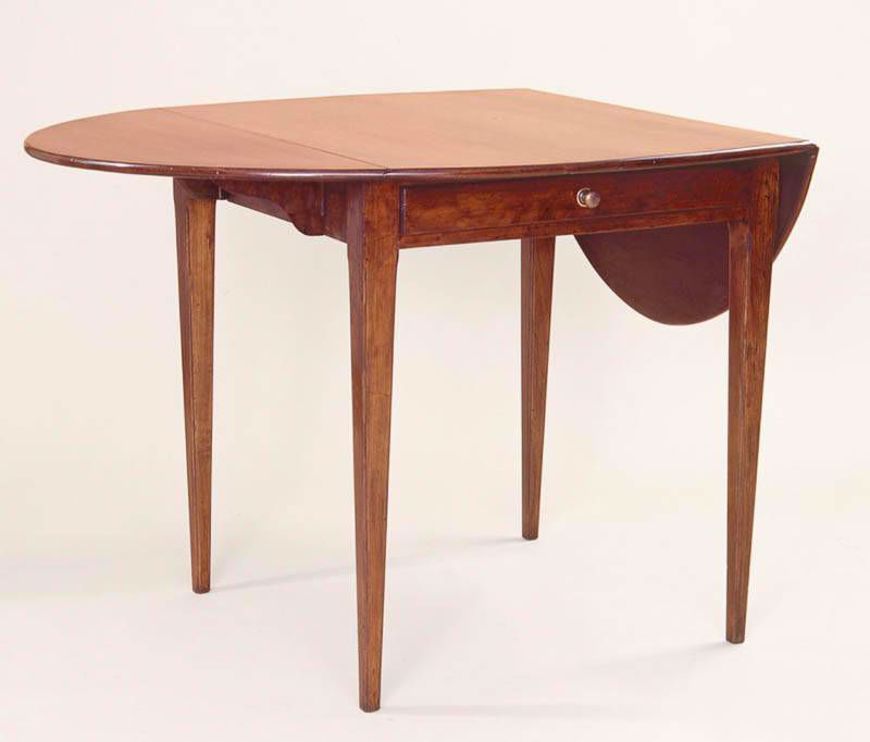 Picture of GEORGE III STYLE CHERRY WOOD PEMBROKE TABLE