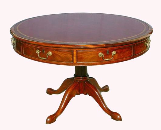 Picture of GEORGE II STYLE MAHOGANY REVOLVING DRUM TABLE