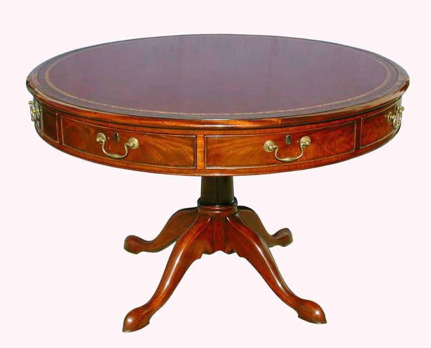 Picture of GEORGE II STYLE MAHOGANY REVOLVING DRUM TABLE