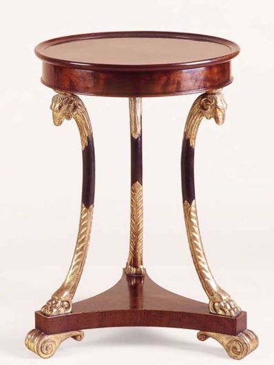 Picture of FRENCH STYLE MAHOGANY AND GILTWOOD GUERIDON TABLE