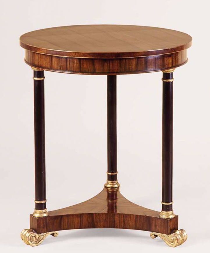 Picture of FRENCH EMPIRE STYLE ROSEWOOD AND GILTWOOD GUERIDON TABLE
