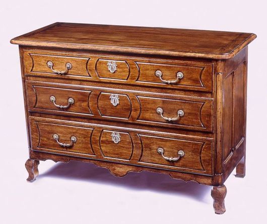 Picture of FRENCH PROVINCIAL STYLE WALNUT COMMODE