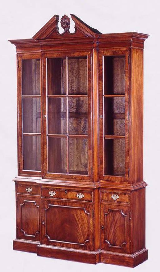 Picture of GEORGE III STYLE MAHOGANY BREAKFRONT