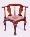 Picture of GEORGE III STYLE MAHOGANY CORNER CHAIR