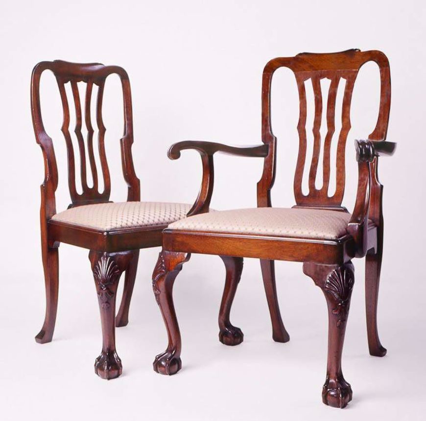 Picture of GEORGE II STYLE MAHOGANY DINING CHAIR