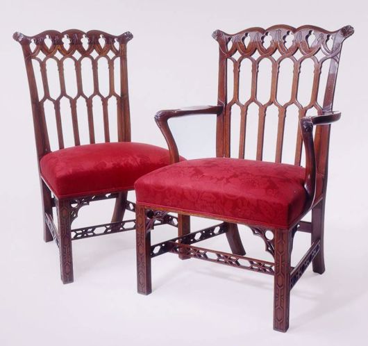 Picture of CHINESE CHIPPENDALE STYLE MAHOGANY DINING CHAIR