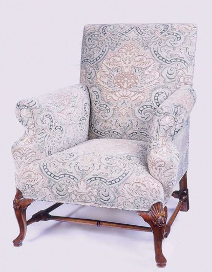 Picture of GEORGE II STYLE WALNUT ARM CHAIR