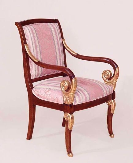 Picture of FRENCH EMPIRE STYLE MAHOGANY ARM CHAIR