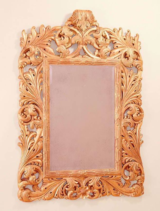 Picture of GEORGE III STYLE WOOD CARVED AND GILT MIRROR
