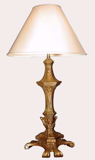 Picture of GEORGE II STYLE LAMP WITH PAINTED AND GILT FINISH