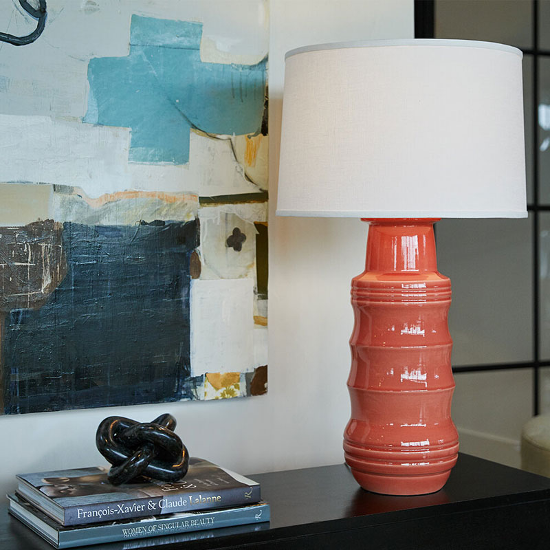 Handmade Ceramic table lamp from Stephen Gerould Lamps